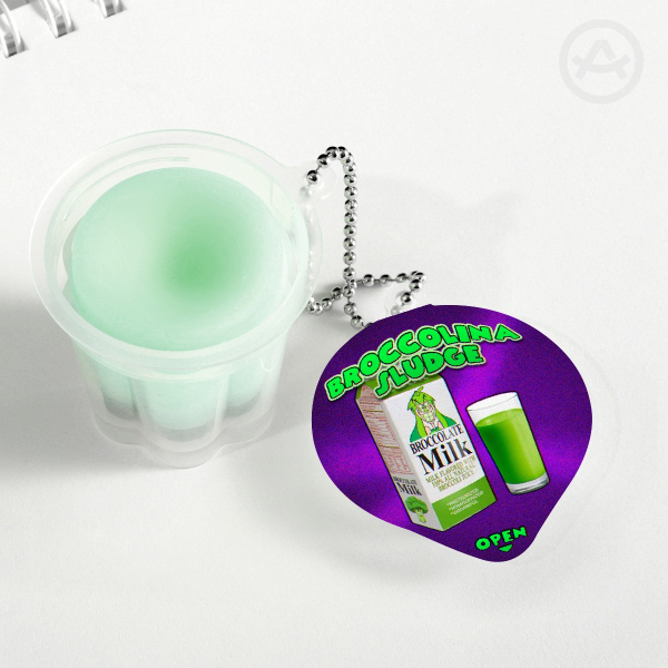 [A TRIP TO DREAMLAB] BROCCOLINA SLUDGE: Squishy Pudding Jelly Keychain