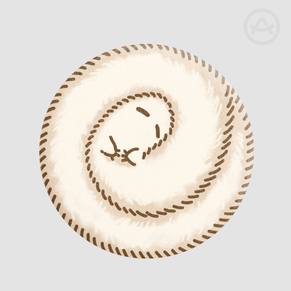 Brushbug 58mm Plush Badge