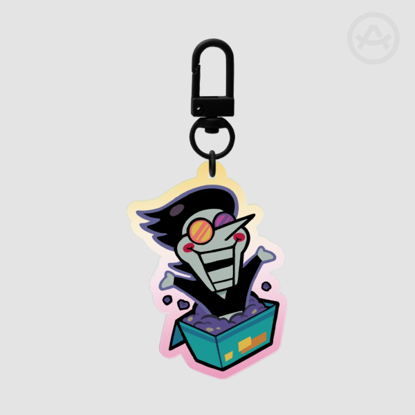 Spamton Clear Acrylic Keychain