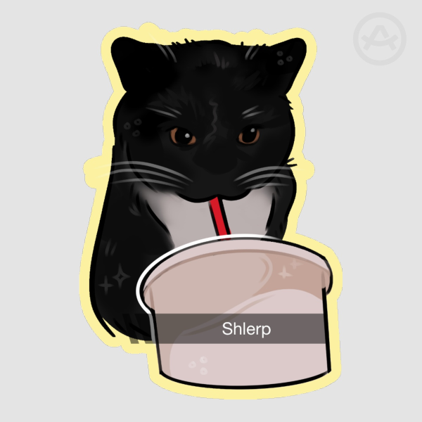 Slerp Cat Sticker