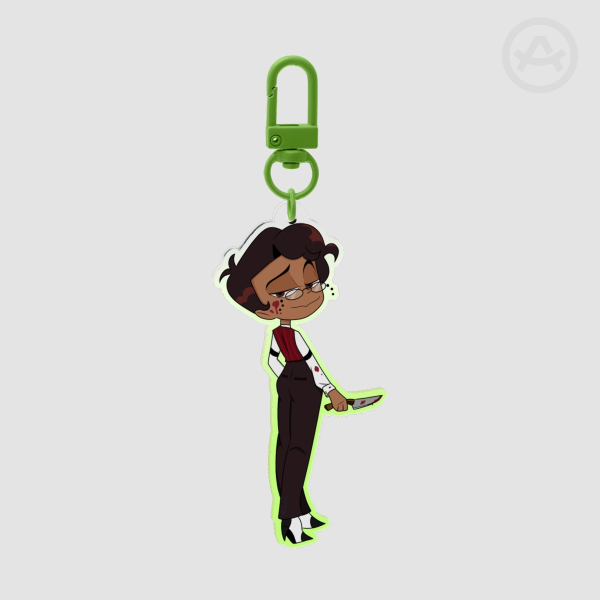 Human Alastor Colored Edge Acrylic Keychain
