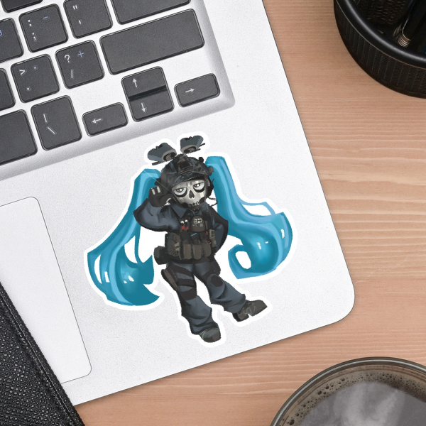 Ghost miku sticker