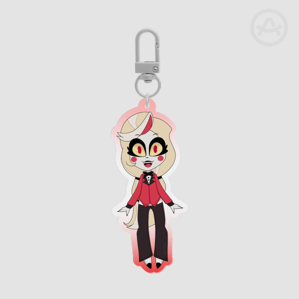 Charlie Colored Edge Acrylic Keychain