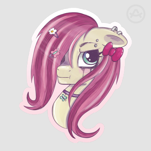 Emo Shy Die Cut Stickers