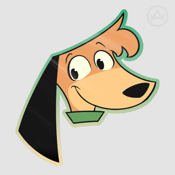 ( Hanna-Barbera ) : Augie Doggie Sticker (2in)