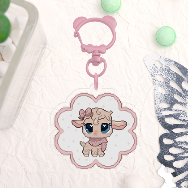 Pixel LPS Littlest pet shop Keychain cute