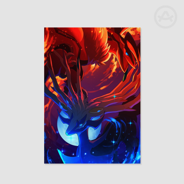 Xerneas and Yveltal (A3 Poster Print)