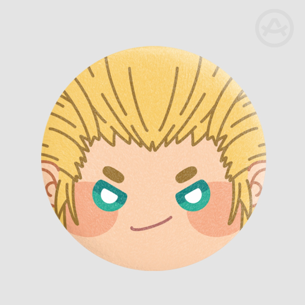 KH | Kingdom Hearts | Larxene | Plush Badge