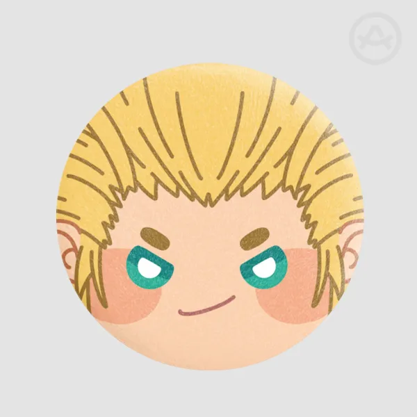 KH | Kingdom Hearts | Larxene | Plush Badge