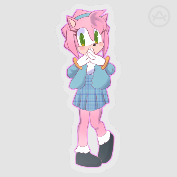 Amy Rose Cardigan Sticker
