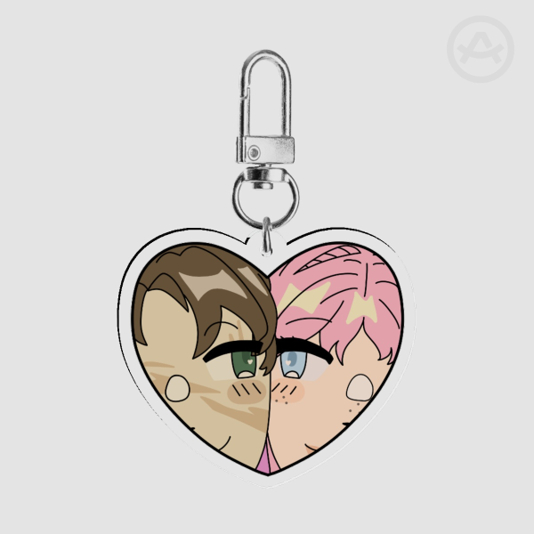 Ldshadowlady Goodtimeswithscar duo heart keychain