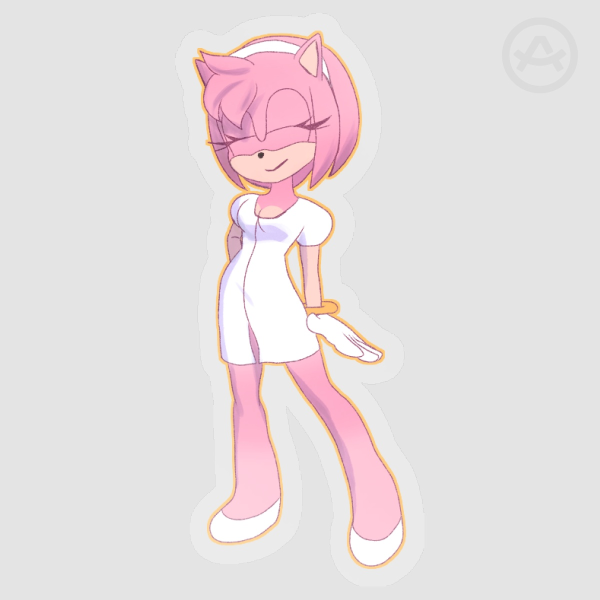 Amy Rose Sundress Sticker