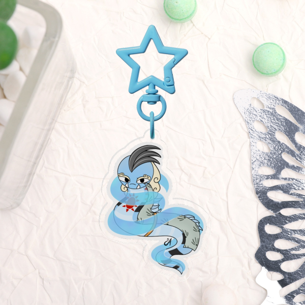 One Piece Jinbei Snake Keychain