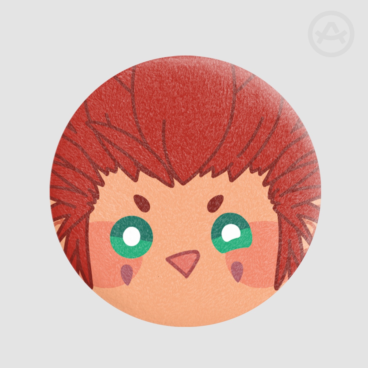 KH | Kingdom Hearts | Axel | Plush Badge