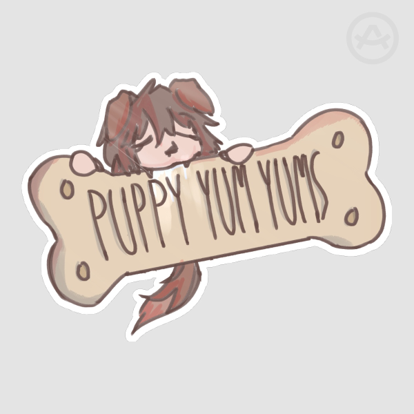 Puppy Yum Yums Sticker