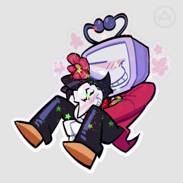 Chibi Spamtenna Flower Sticker