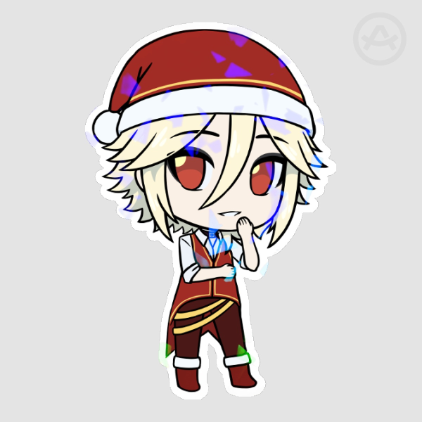 Christmas YOHIOloid Broken Glass Holo Sticker