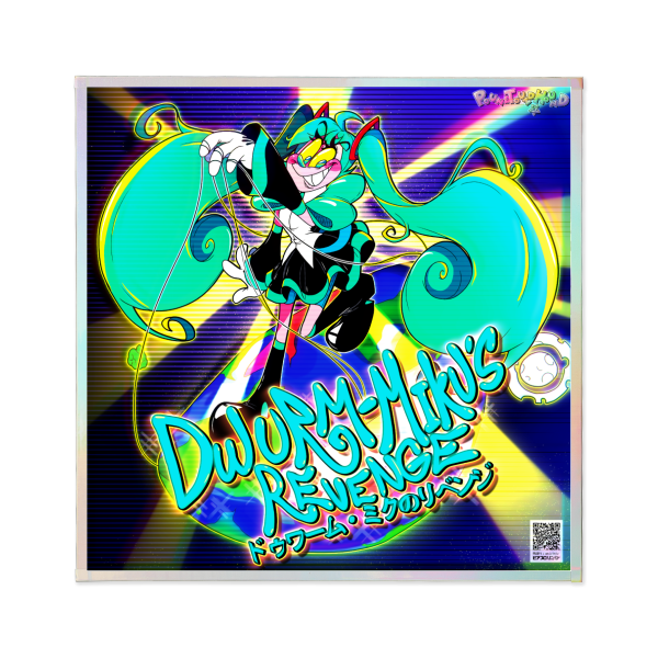[DWURM-MIKU] "Dwurm-Miku's Revenge" Album Art Board with Rainbow-Edges