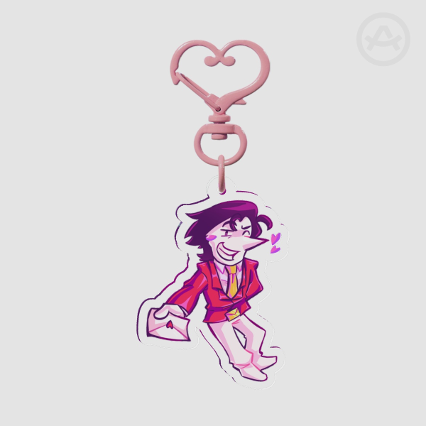 Big Shot Spamton Valentine Keychain DELTARUNE