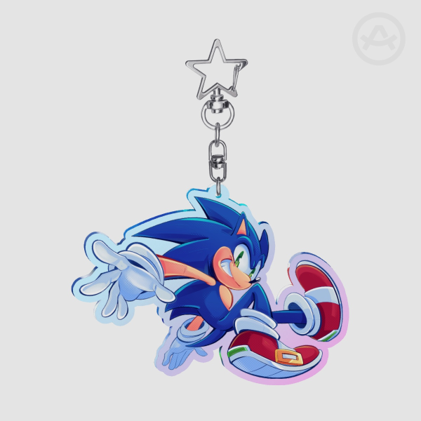 Sonic Acrylic Keychain