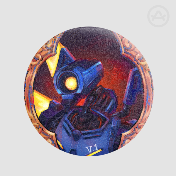 V1 ULTRAKILL Plush badge