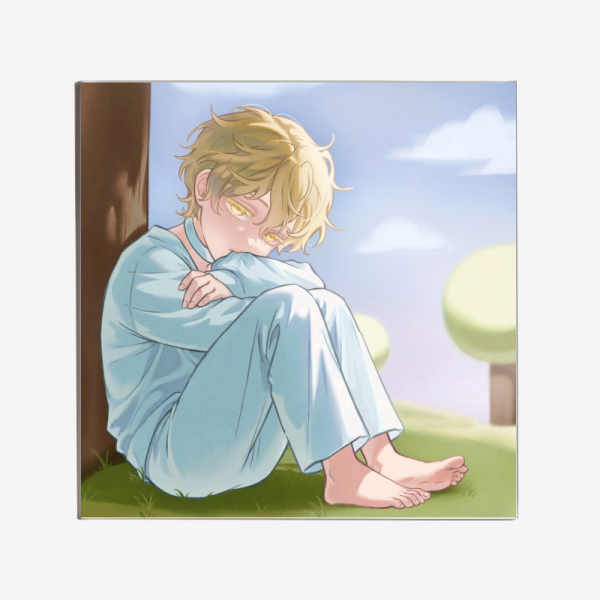 Luka Alien stage Clear Acrylic Coaster - 3.93""(100mm), Rectangle