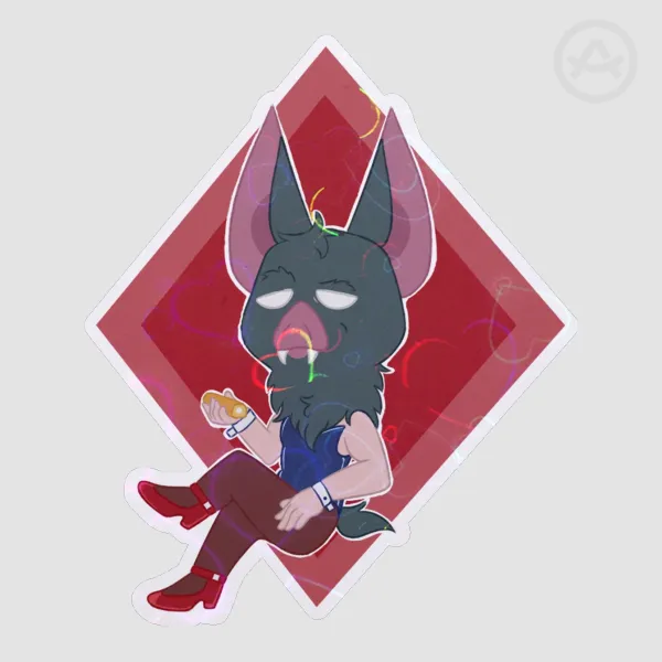 BatBunny HoloHeart Sticker