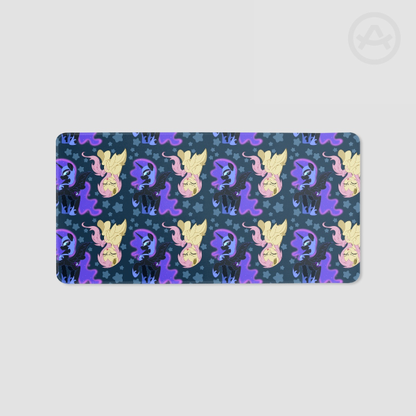 Nightmare Moon and Flutterbat Desk Pad