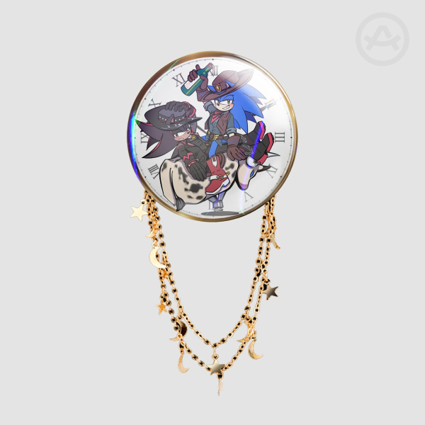 Cowboy Sonadow Badge With Chains