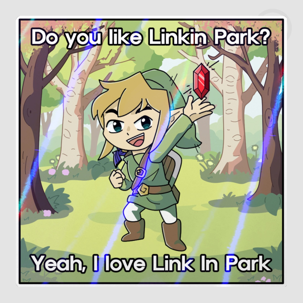 "Linkin Park" - Link Sticker [The Legend of Zelda]