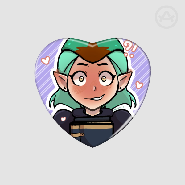 OWL HOUSE | Amity [Heart Shape Holographic Badges]