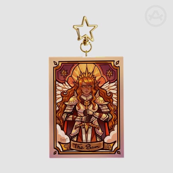 Queen angel knight of the sun Full Bleed Acrylic Keychains 66mm x 95 mm