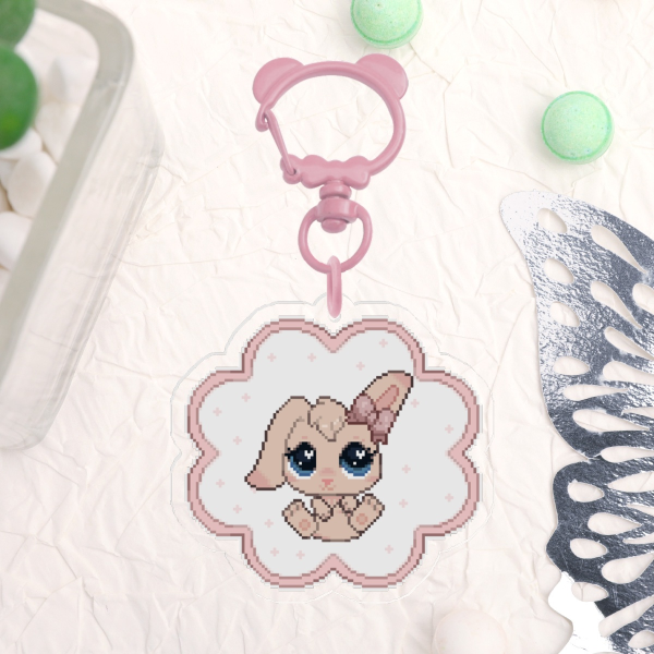 Pixel LPS Littlest pet shop Keychain cute