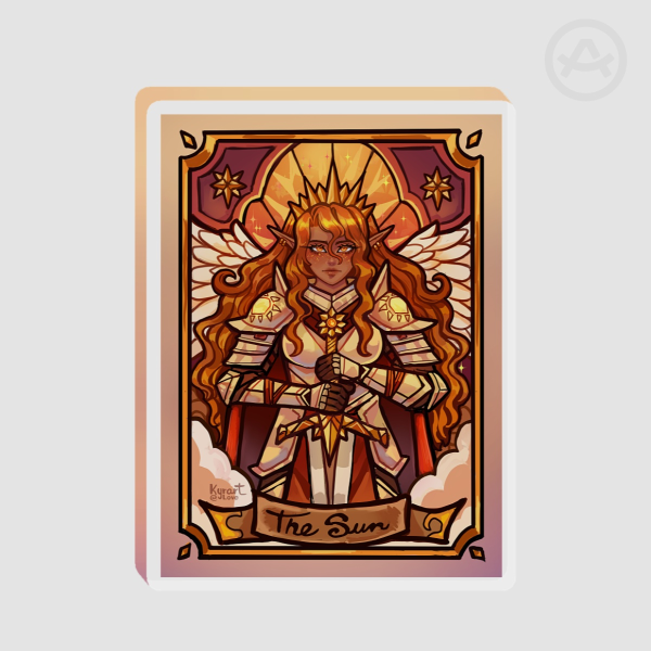 Queen angel knight of the sun Thick Acrylic Stand No Base - 0.27"(70mm), 0.39"(10mm)