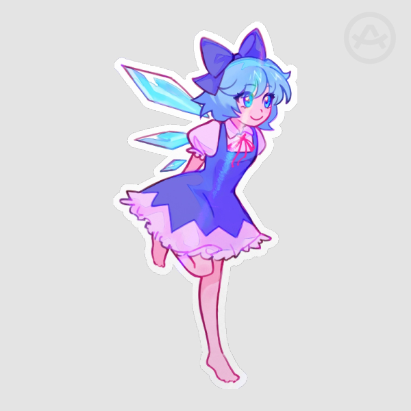 Cirno Holo Sticker (Touhou Project)