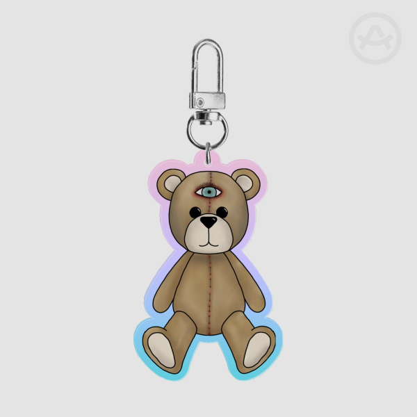 Third Eye Bear Keychain