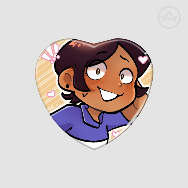 OWL HOUSE | Luz [Heart Shape Holographic Badges]