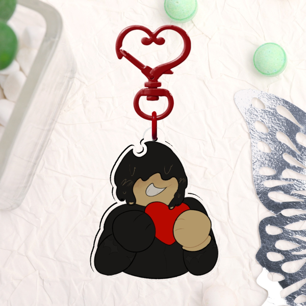 Ink valentine (Clear Acrylic Keychain)