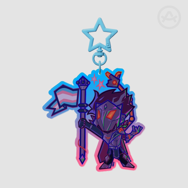 Trans Pride Viktor the Machine Herald Chibi Charm - League of Legends
