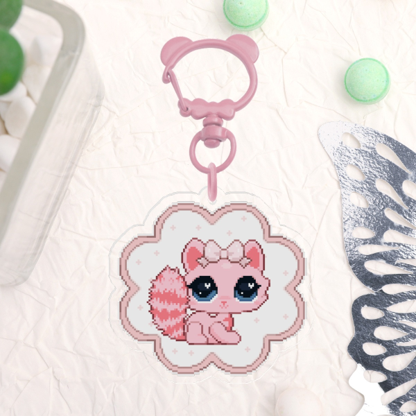 Pixel LPS Littlest pet shop Keychain cute