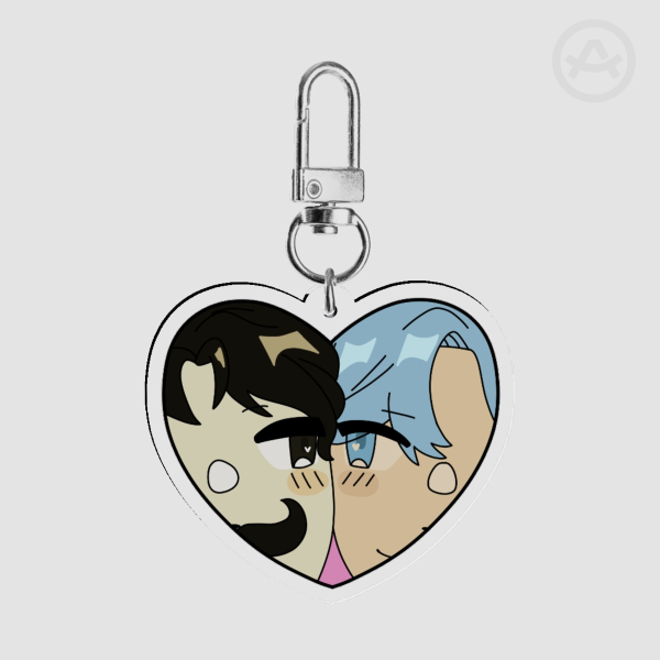 Mumbojumbo Scott Smajor duo heart keychain