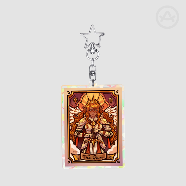 Queen angel knight of the sun Broken Glass Acrylic Keychains - 2.76"(70mm)
