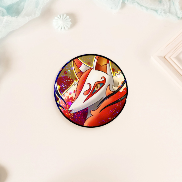 Kouhaku Kyubi Pinback Button