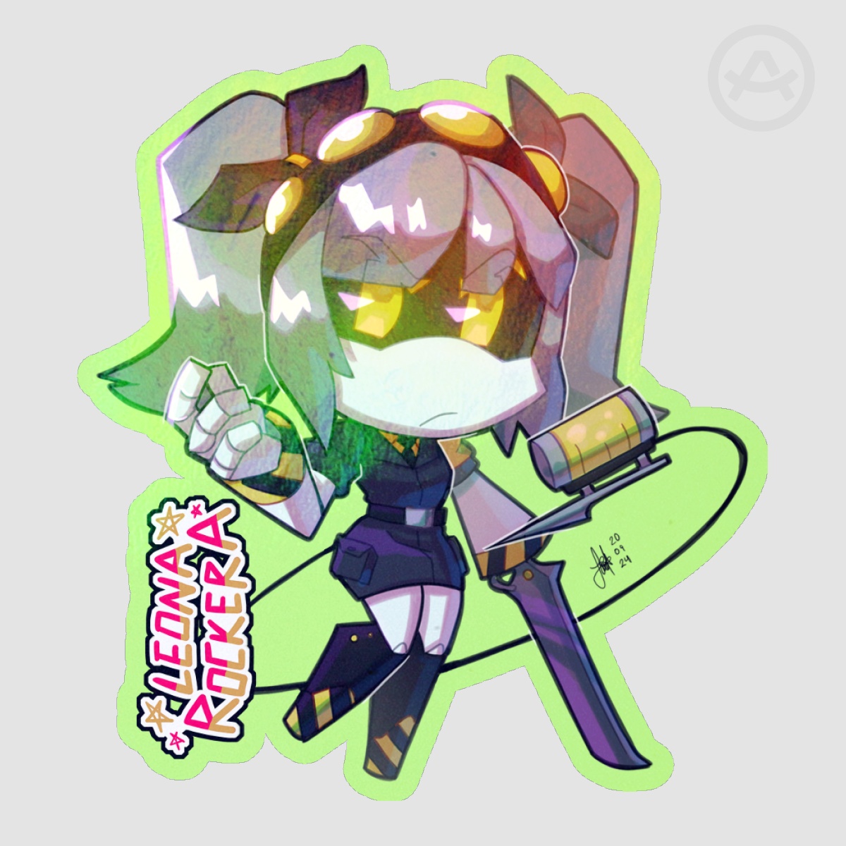 Serial Designation J Sticker