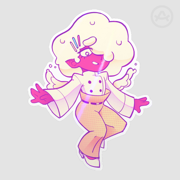 Vanilla Ice Cream Sticker