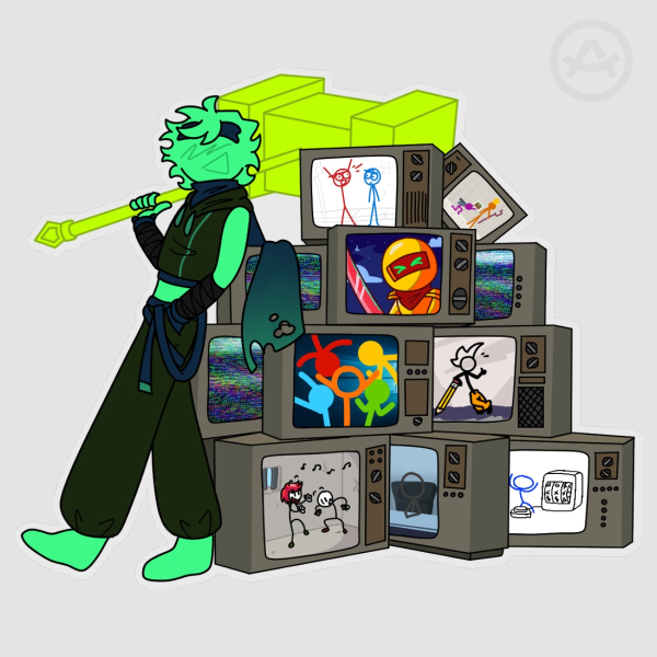 "Stickmen Tv" - Sticker