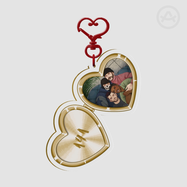 Acrylic Keychain - Goldenheart  141