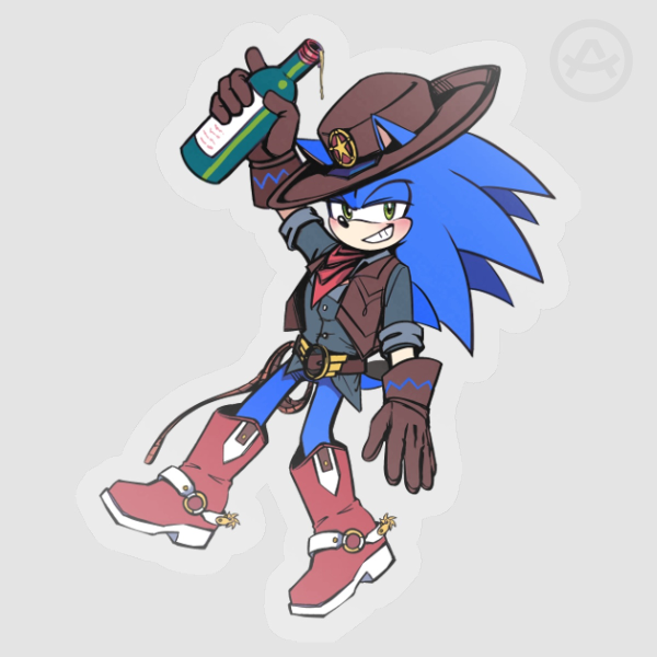 Sheriff Sonic Sticker