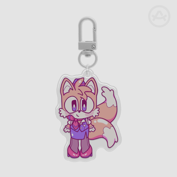 Dream Jobs - Flight attendant Tails - Epoxy Keychain