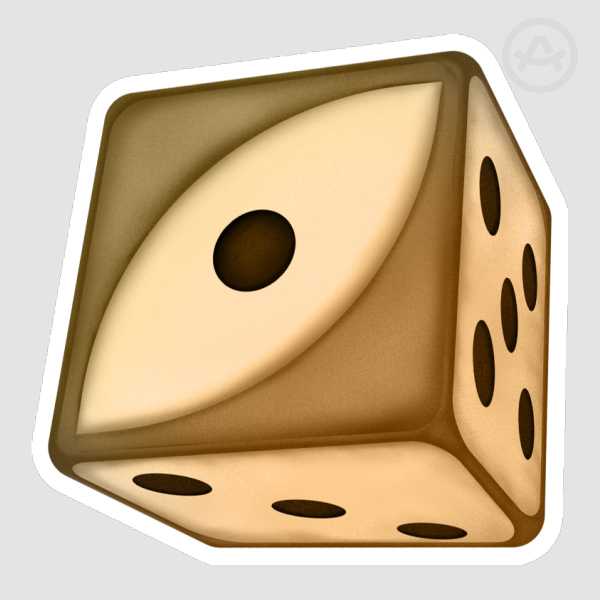 Roll No Evil Dice Sticker